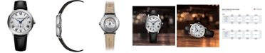 Raymond Weil Men's Swiss Automatic Maestro Black Leather Strap Watch 40mm 2238-STC-00659
